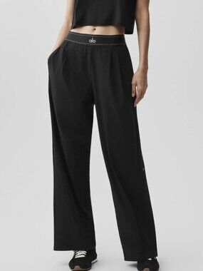 NWT🌼ALO Yoga Suit Up Trouser Black (Regular) sophisticated minimalist style 🧥